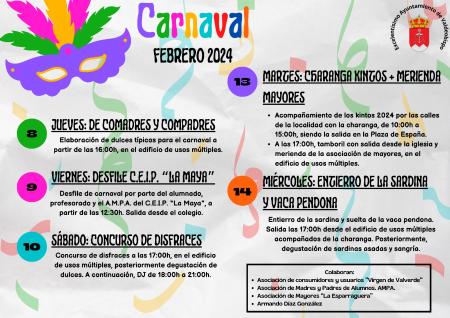 Imagen Cartel de las fiestas de carnaval 2024