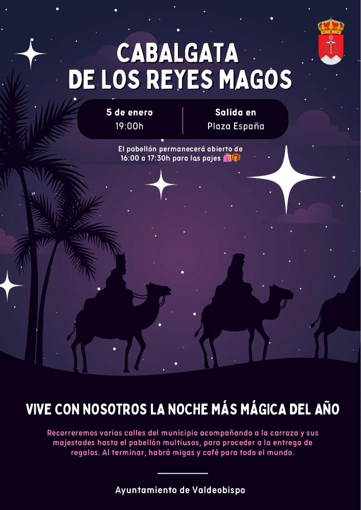 Imagen CABALGATA DE REYES VALDEOBISPO 2024