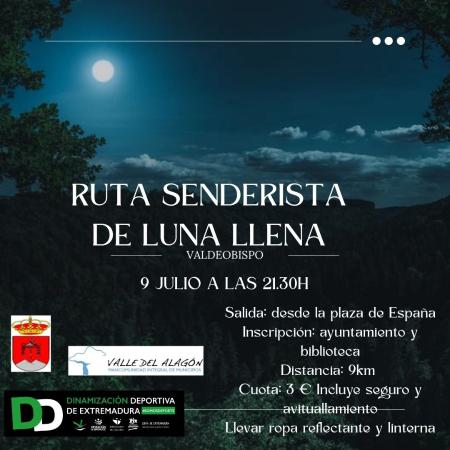 Imagen RUTA SENDERISTA DE LUNA LLENA.