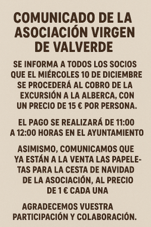 Imagen VIAJE A LA ALBERCA DE LA ASOCIACIÓN VIRGEN DE VALVERDE