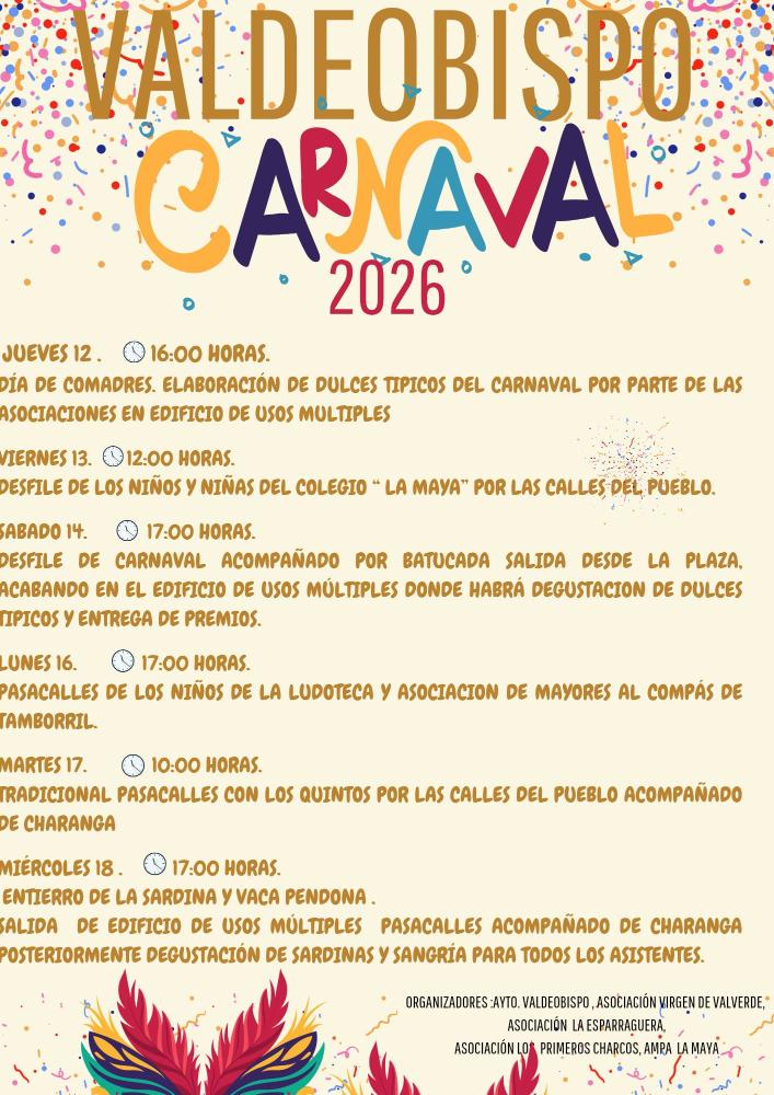 Imagen PROGRAMACIÓN CARNAVAL 2026