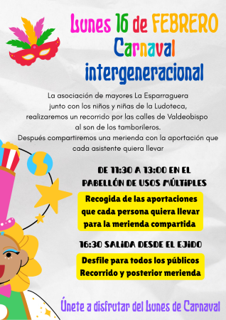 Imagen MERIENDA COMPARTIDA. CARNAVAL