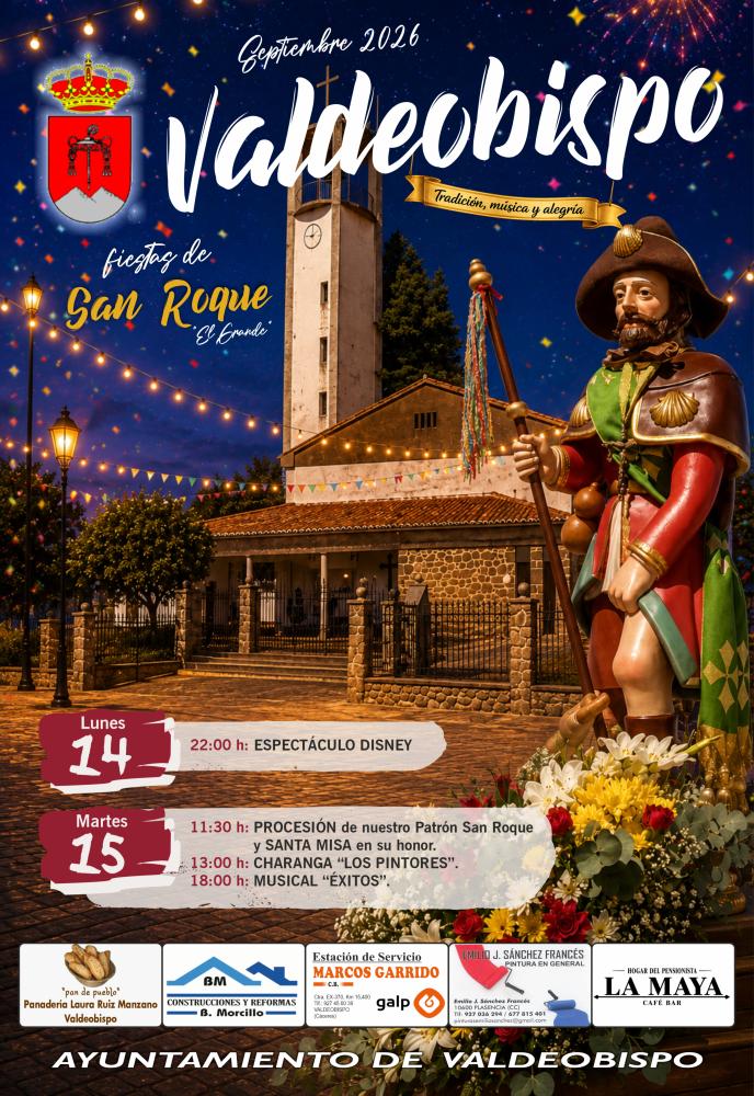 Imagen PROGRAMA DE ACTIVIDADES DE SAN ROQUE “EL GRANDE”